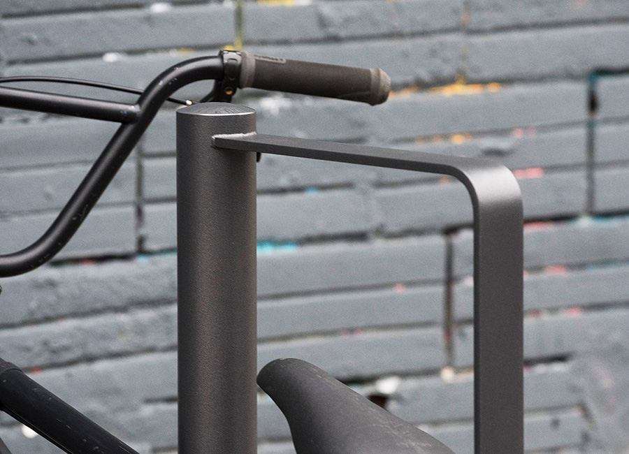 Parc vélos ZENITH conçu et fabriqué par Aréa mobilier urbain
