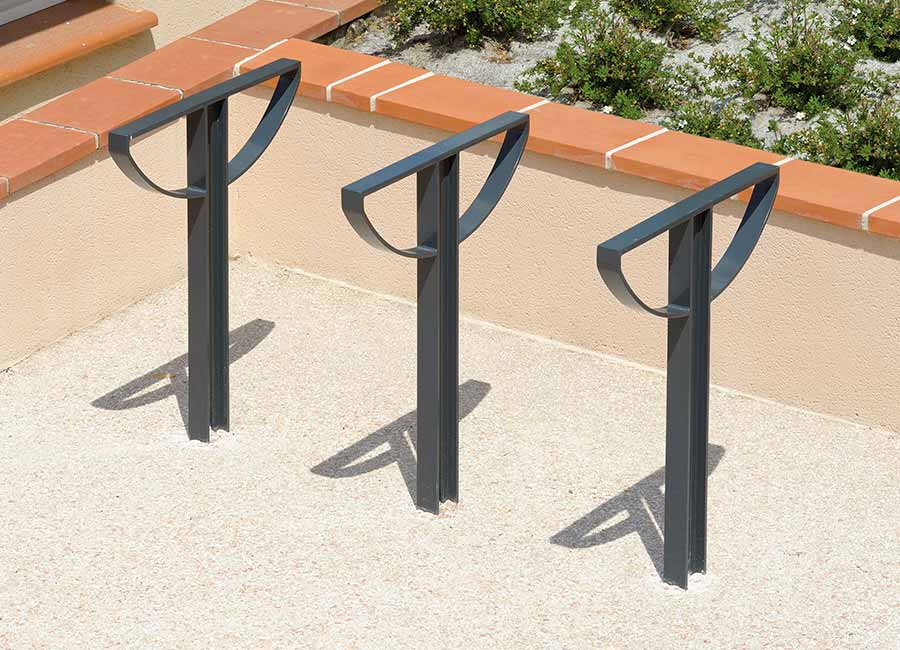 Appui vélos ANTARES conçu et fabriqué par Aréa mobilier urbain