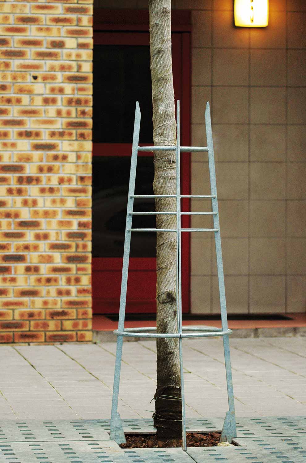 Corset et tuteur d'arbre BYZANCE conçu et fabriqué par Aréa mobilier urbain