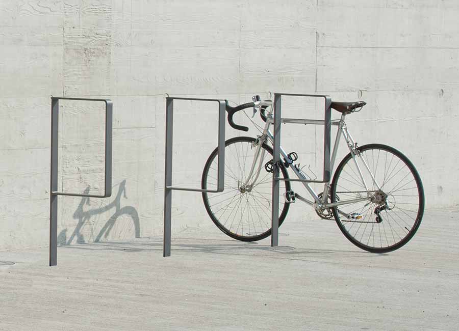 Parc vélos ANTARES conçu et fabriqué par Aréa mobilier urbain