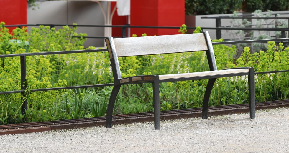 Area - Bench with backrest - Athéna