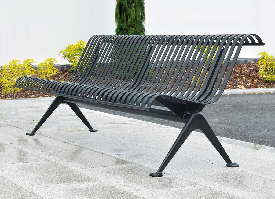 Bench with backrest - Lisbonne