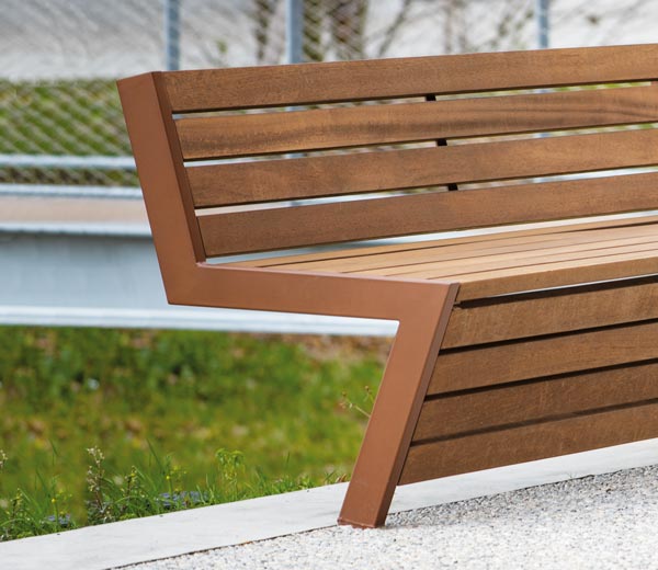 Area - Bench with backrest - Mongenèvre