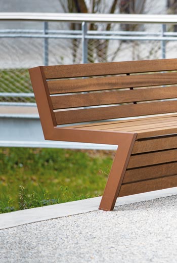 Area - Bench with backrest - Mongenèvre