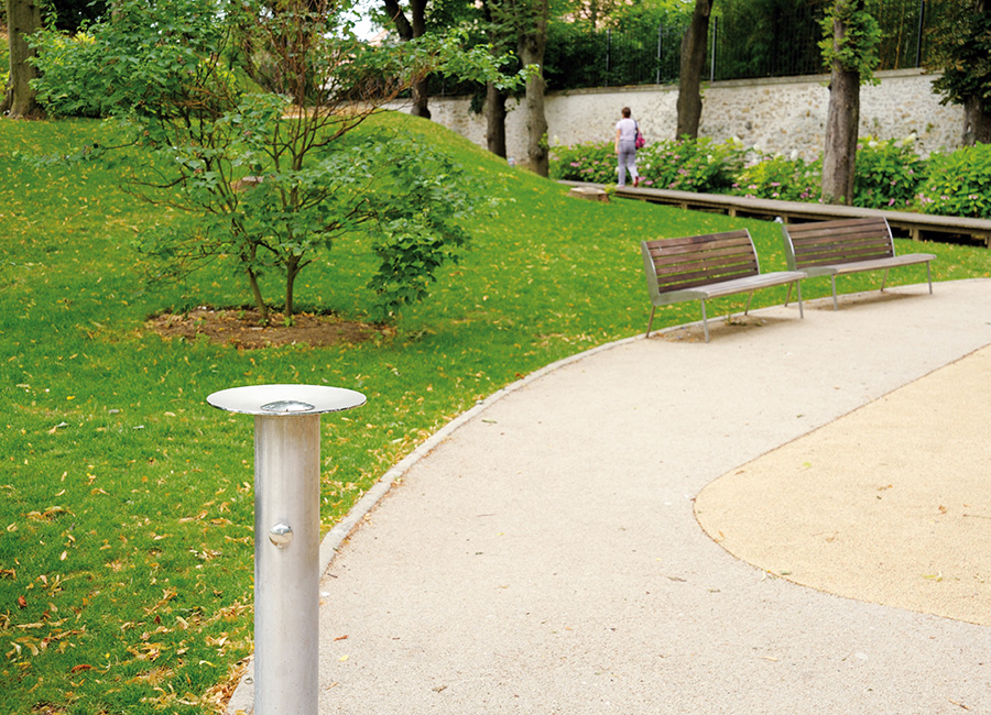 Fontaine PRELUDE conçu et fabriqué par Aréa mobilier urbain