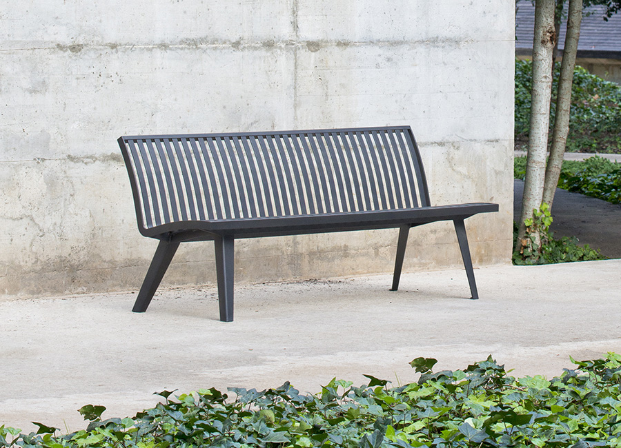 Bench with backrest - Montréal