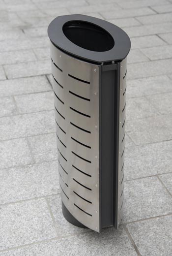 Area - Litter receptacle - Marguerite inox