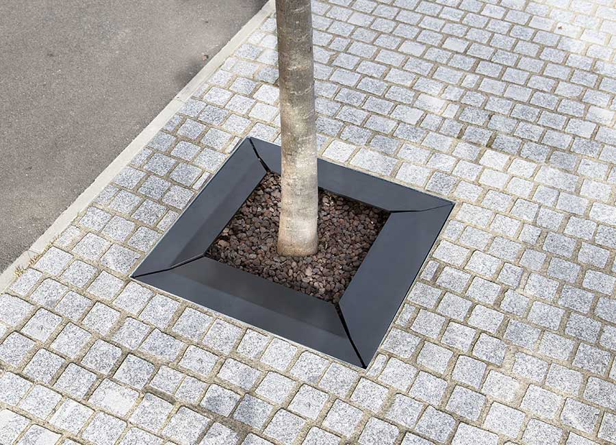 Entourage d'arbre TOKYO conçu et fabriqué par Aréa mobilier urbain