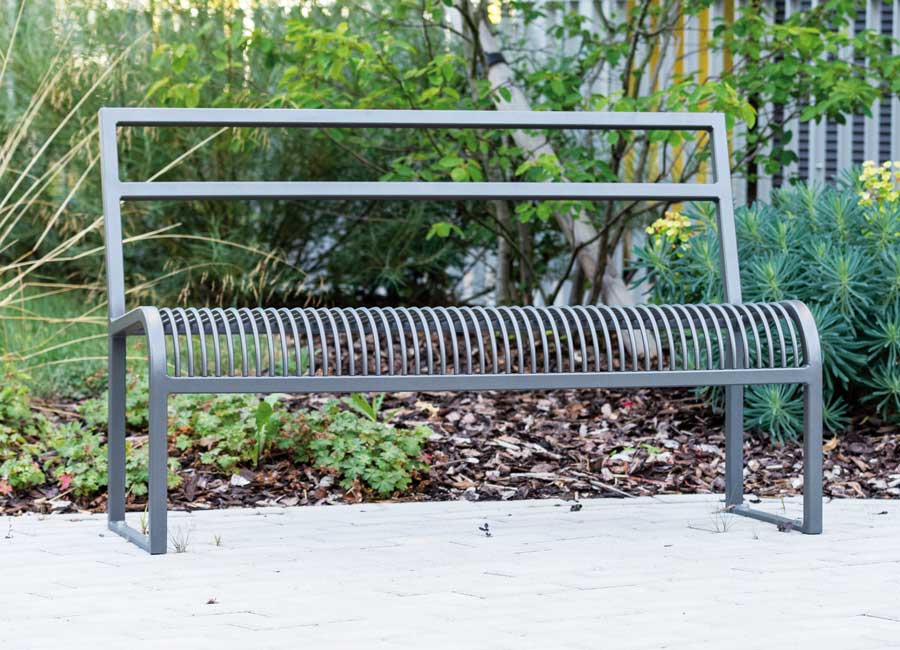 Banc ANTIBES conçu et fabriqué par Aréa mobilier urbain