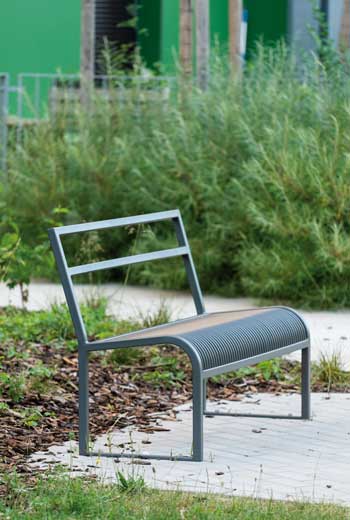 Area - Bench with backrest - Antibes