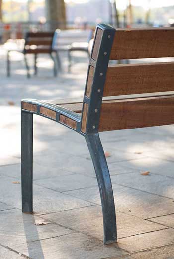 Area - Bench with backrest - Athènes