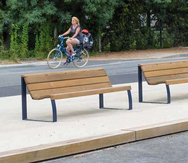 Area - Bench with backrest - Madrid