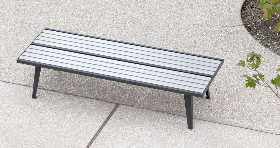 Area - Backless bench - Atlanta aluminium