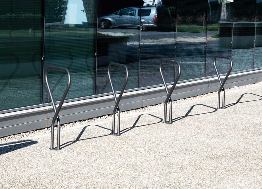 Appui vélos ZENITH conçu et fabriqué par Aréa mobilier urbain