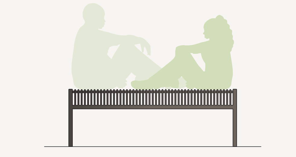 Area - Backless bench - Nice