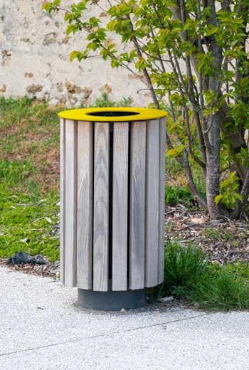 Area - Litter receptacle - Bambou
