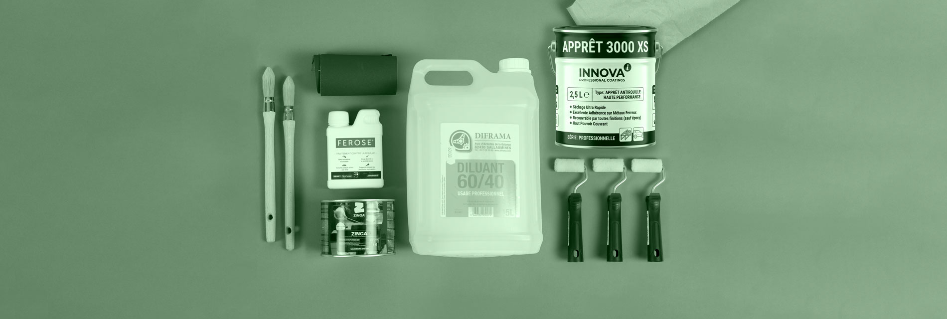 visuel d'un kit de peinture liquide